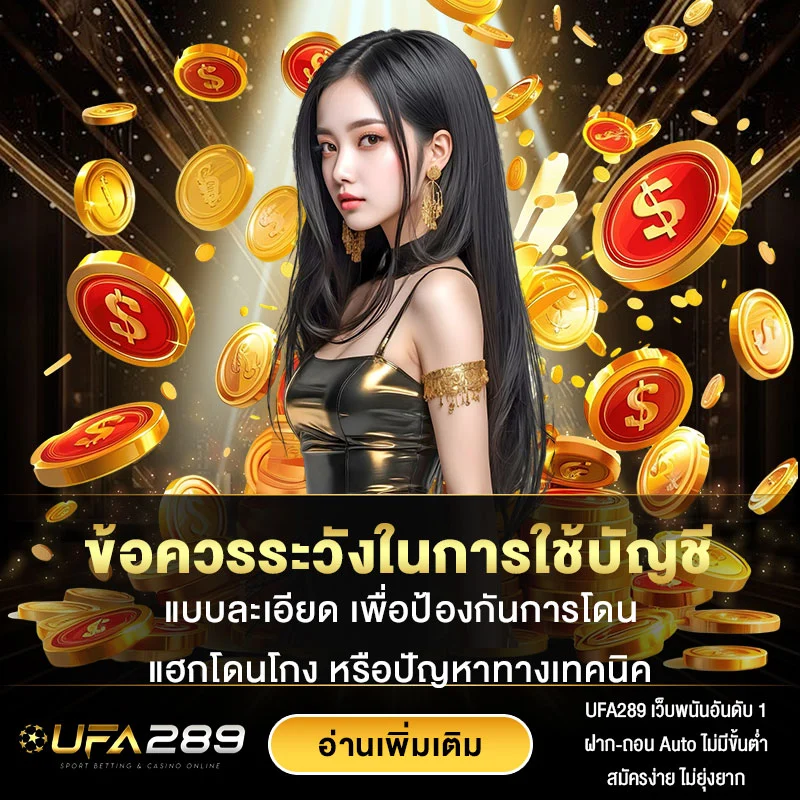 ข้อควรระวังในการใช้บัญชี